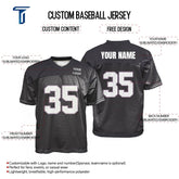 Custom Black Oversized Football Jersey Street Fashion T-shirt